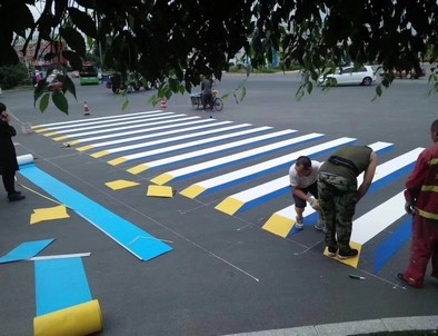 晋中晋中彩色路面标线施工